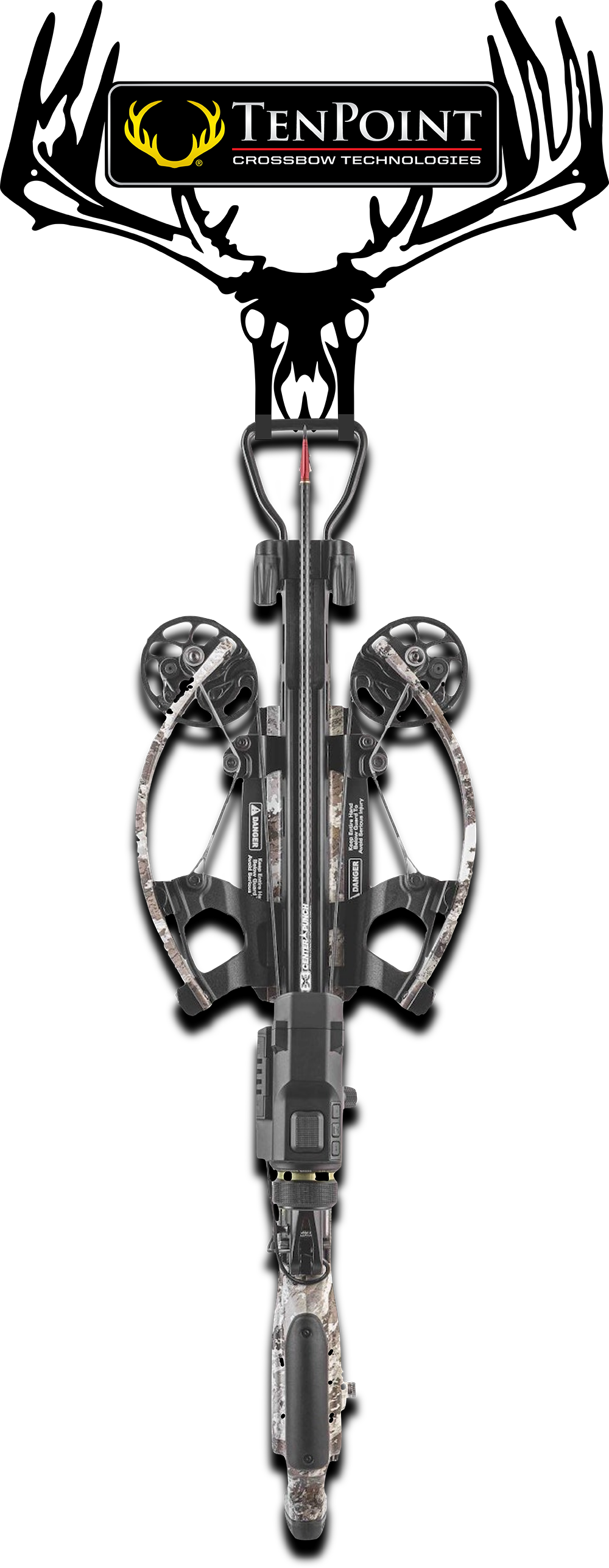 Ten Point crossbow hanger with crossbow hanging