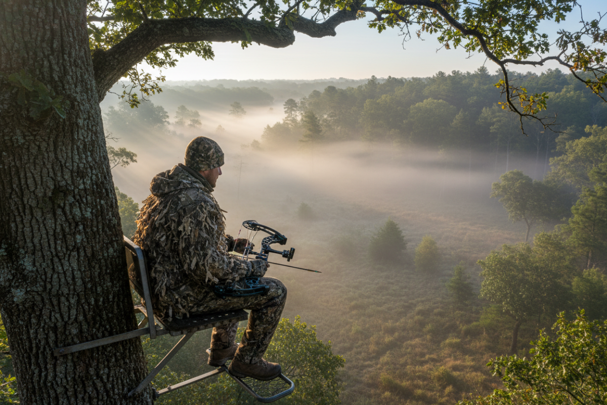 hunting from a treestand